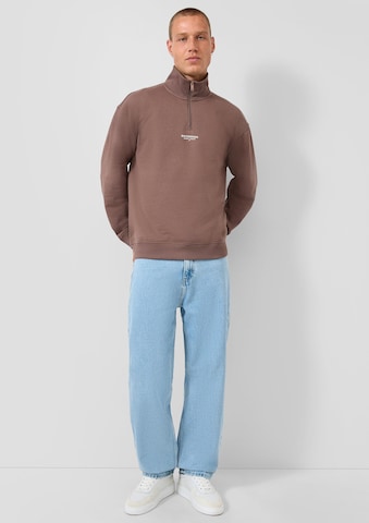 Sweat-shirt QS en marron