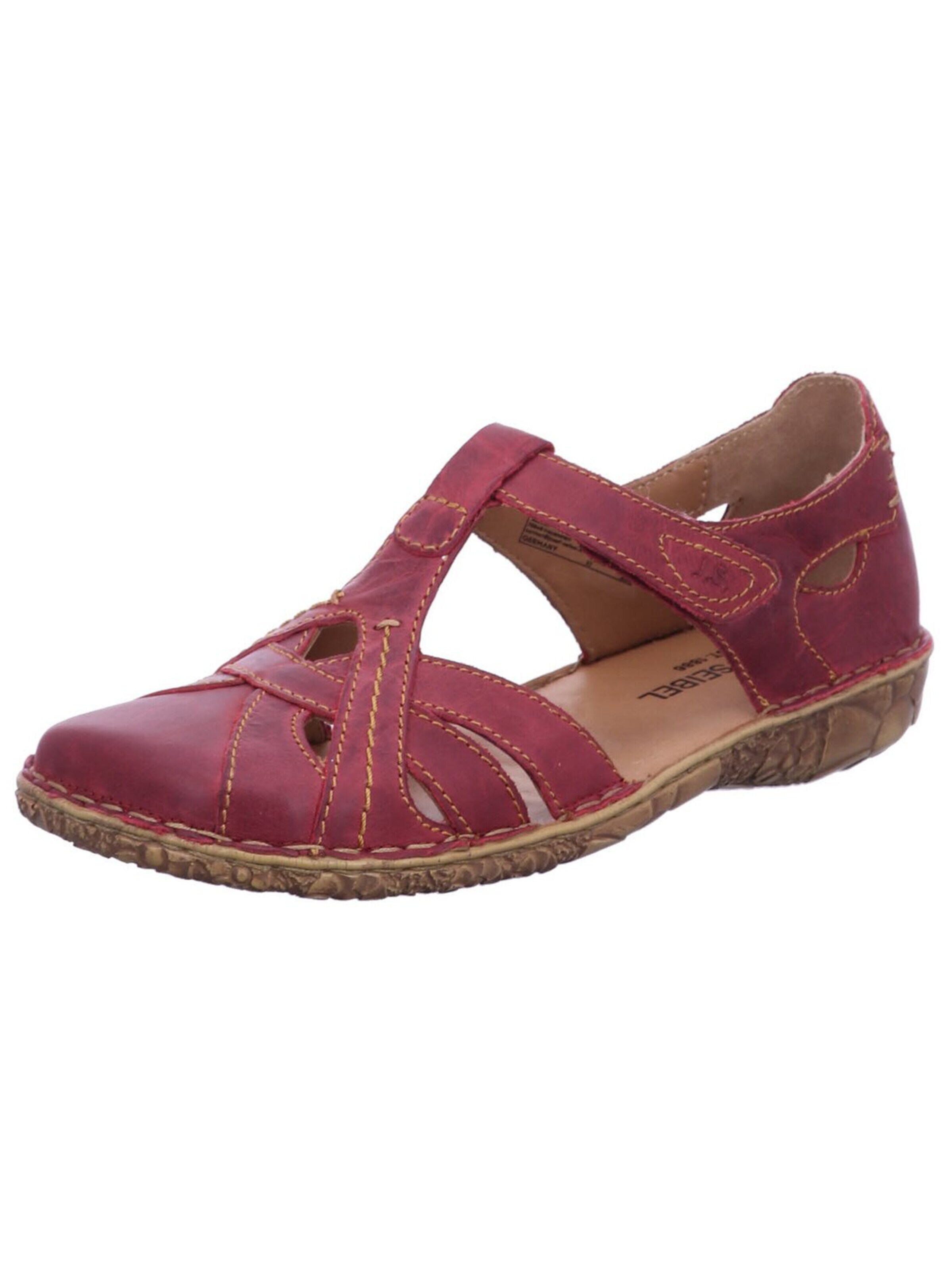 JOSEF SEIBEL Sandal 'Slipper Damen 7952995 564 Echtleder in rot' i röd: framsida