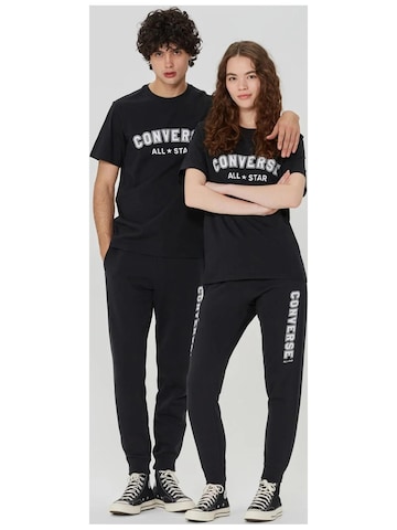 CONVERSE Regular Sports trousers 'Converse All Star Single Screen' in Black