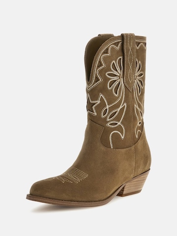 GUESS Cowboy Boots 'Ginnie' in Brown