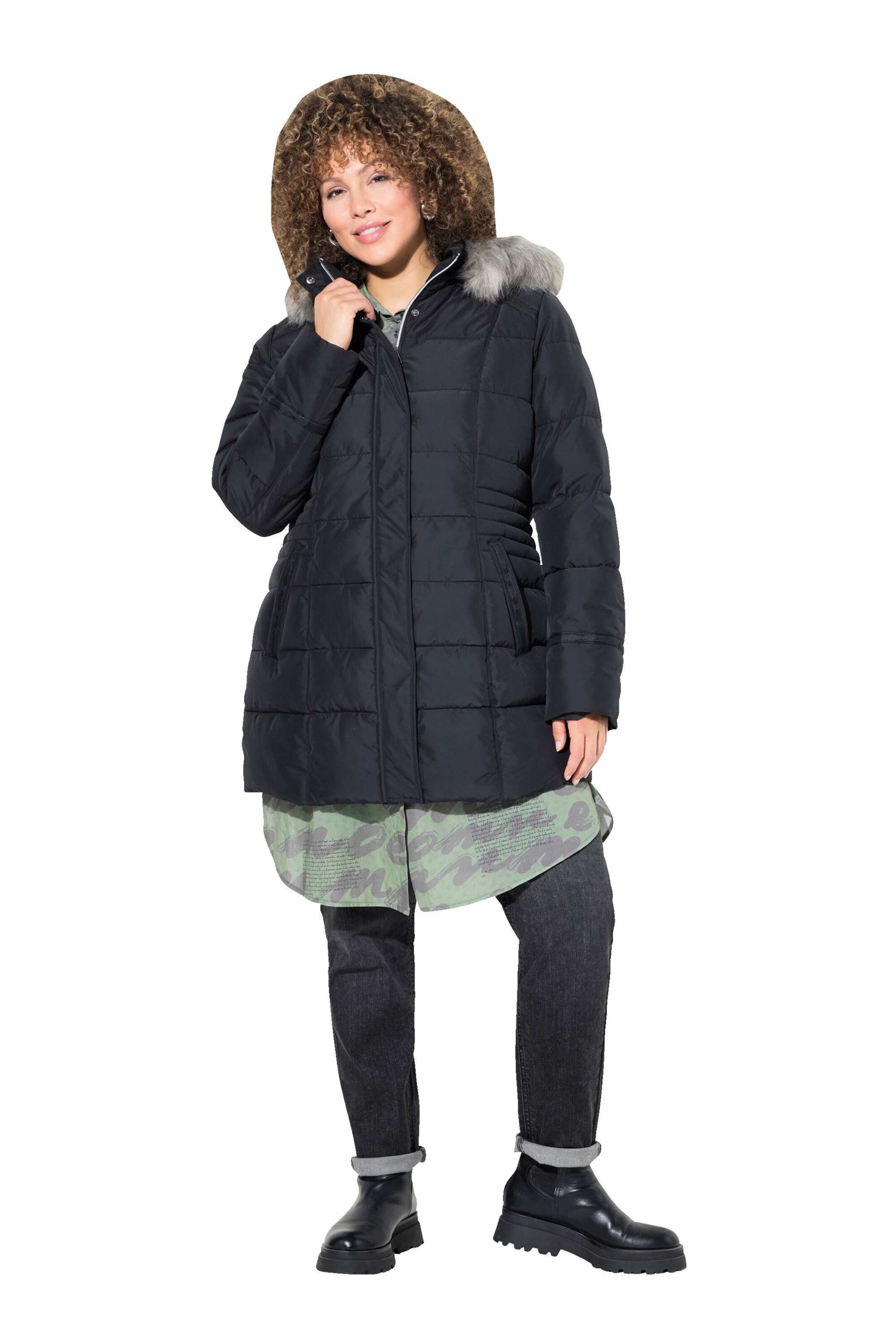 Ulla Popken Jacke in Schwarz