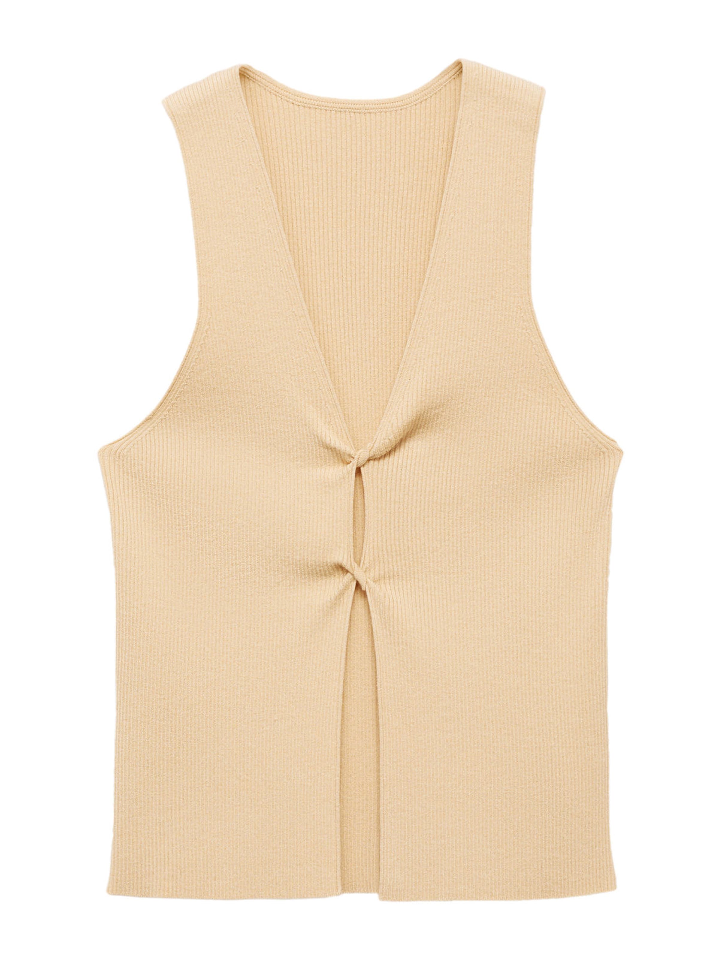 MANGO Kardigany 'CHACHI' – béžová: přední strana