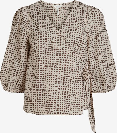 OBJECT Bluse 'Ofelia' in sand / grau, Produktansicht