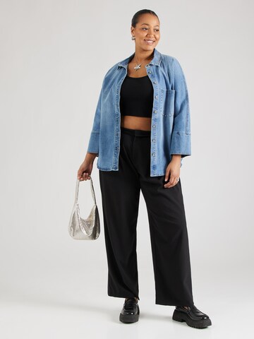 ONLY Carmakoma Bluse 'CARGrace' in Blau