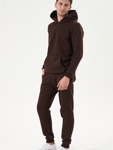 LOUIS LECLER Sweatshirt 'Hiro' in Bruin