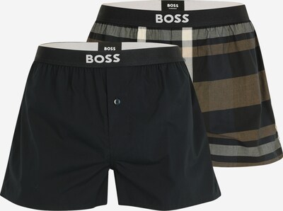 BOSS Boxershorts in de kleur Aardetinten / Grijs gemêleerd / Zwart / Wit, Productweergave