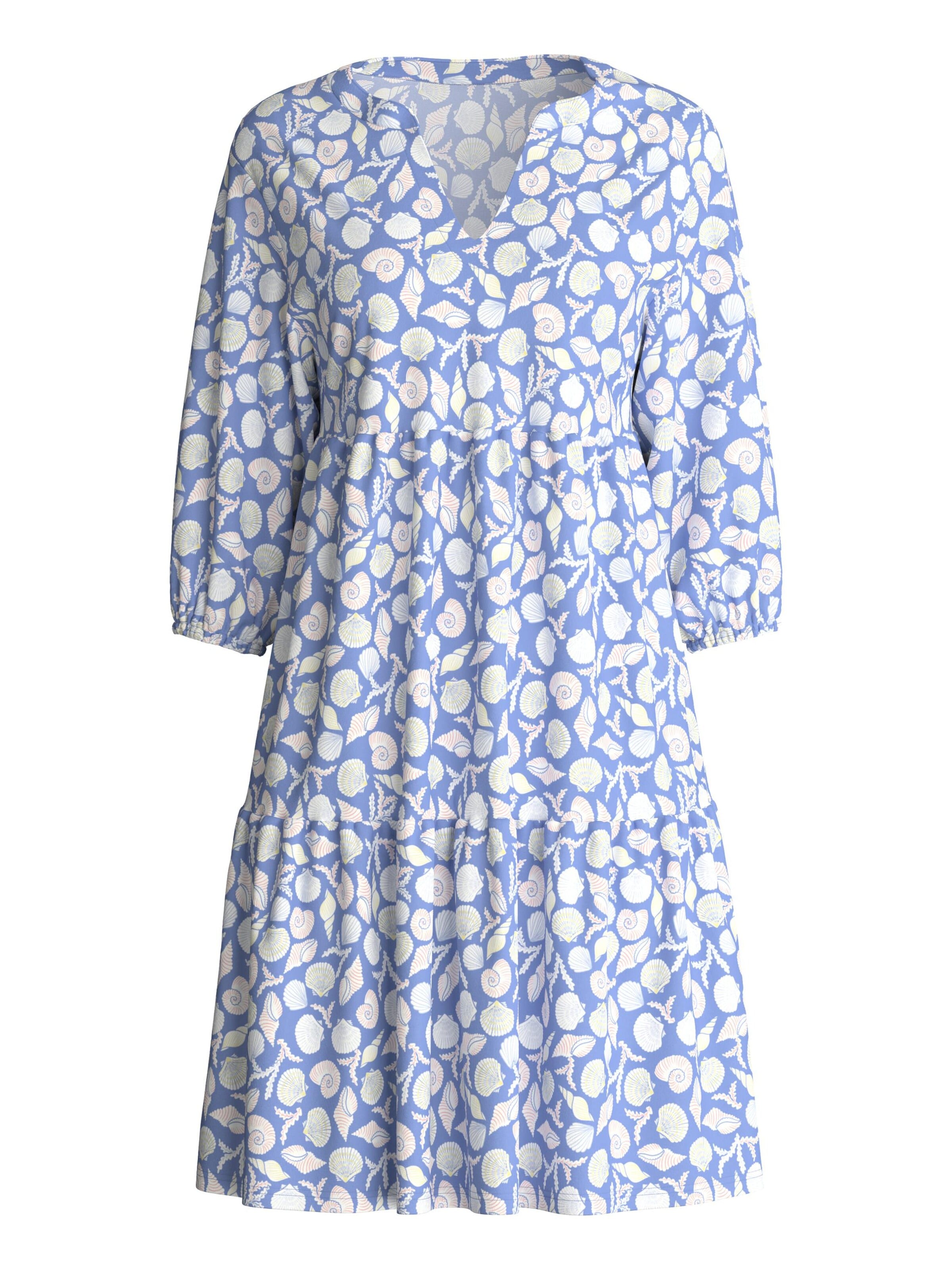 CALIDA Nightgown 'Favourites Tiles' in Blue: front
