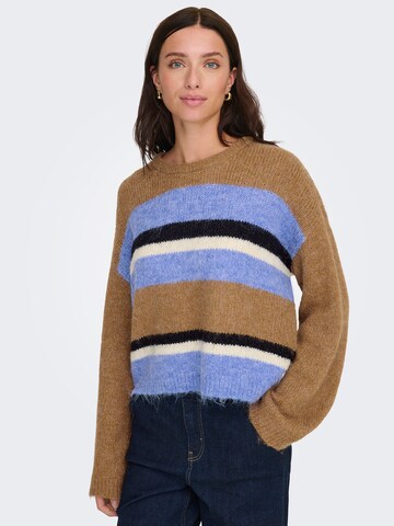 ONLY Sweter 'ONLKALLIE' w kolorze brązowy