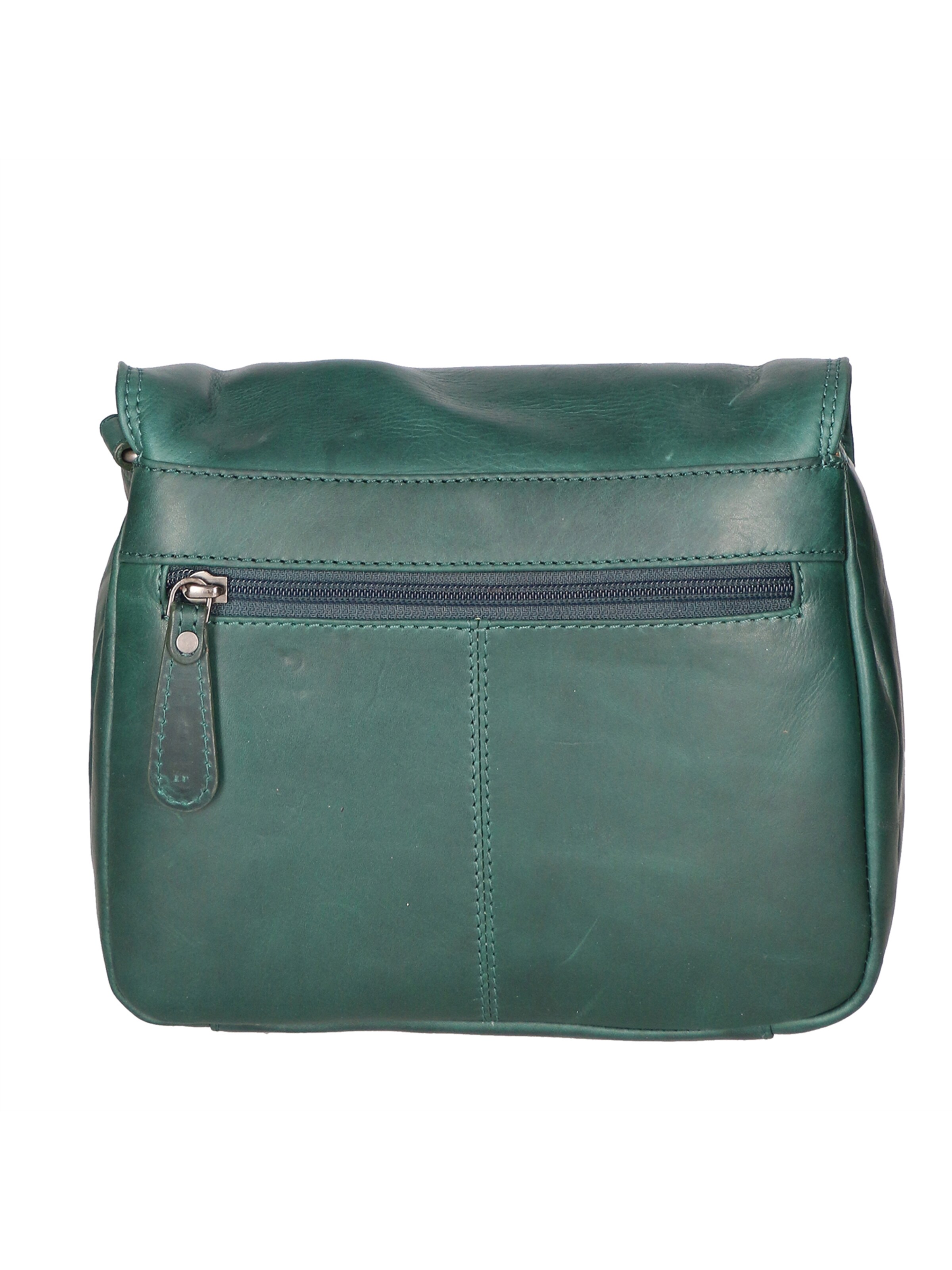 Borsa a tracolla 'Borsa a tracolla uomo vera pelle vitello ingrassato Hill Burry' di HILL BURRY in verde
