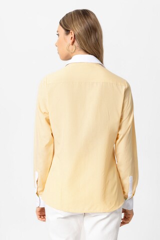 Camicia da donna 'MAJA' di DENIM CULTURE in giallo