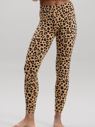 Skinny Leggings 'Cropped' Hey Honey en marron