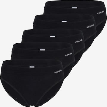 SPEIDEL Slip 'bio.cotton Sport Edition' in Black: front