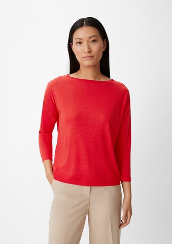 COMMA Shirt in Rood: voorkant