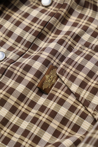 Stars&Stripes Button Up Shirt in M in Brown