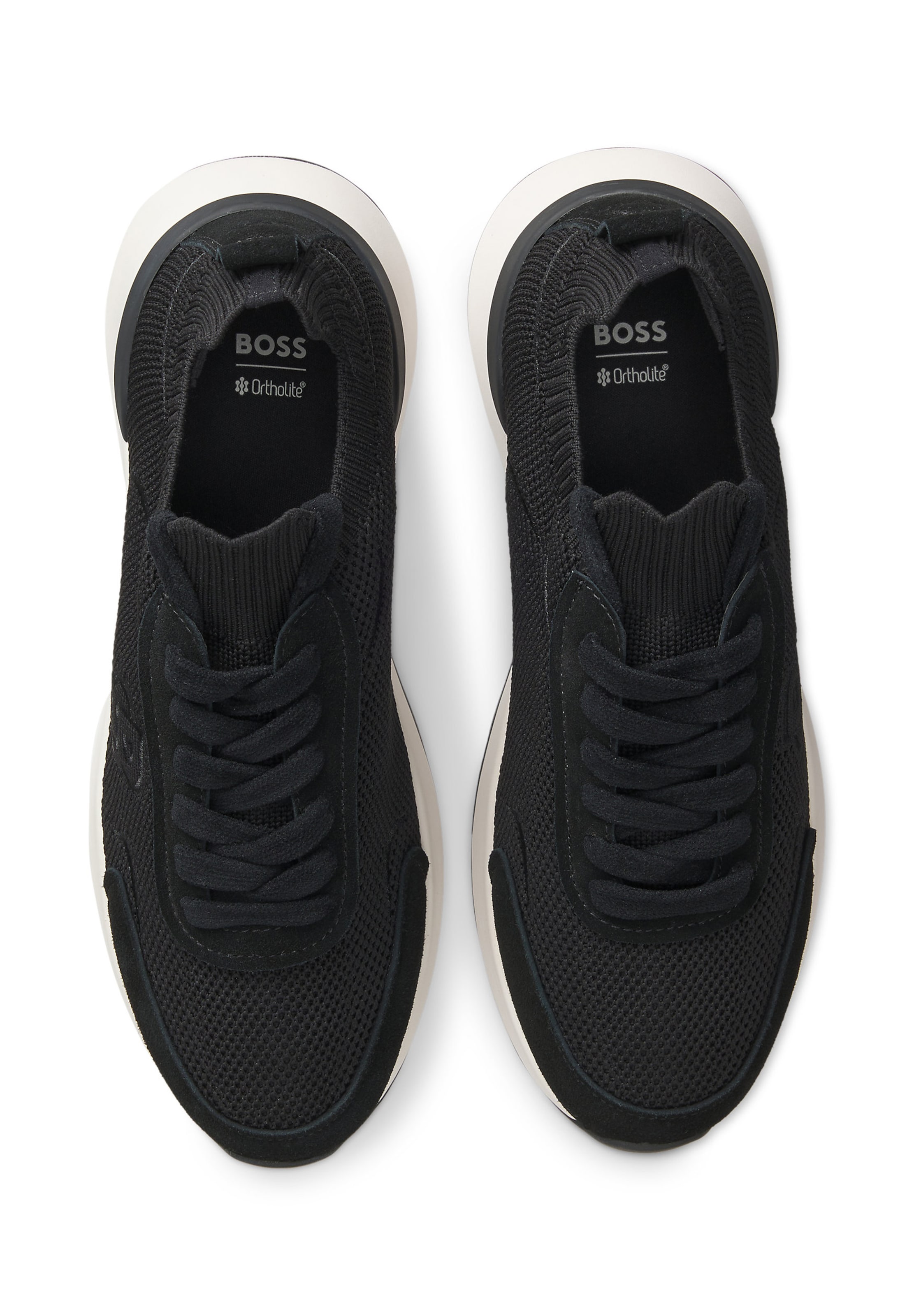 BOSS Platform trainers in Black