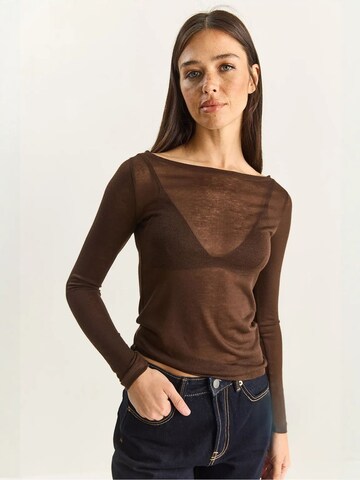 Camicia da donna di Bianco Lucci in marrone