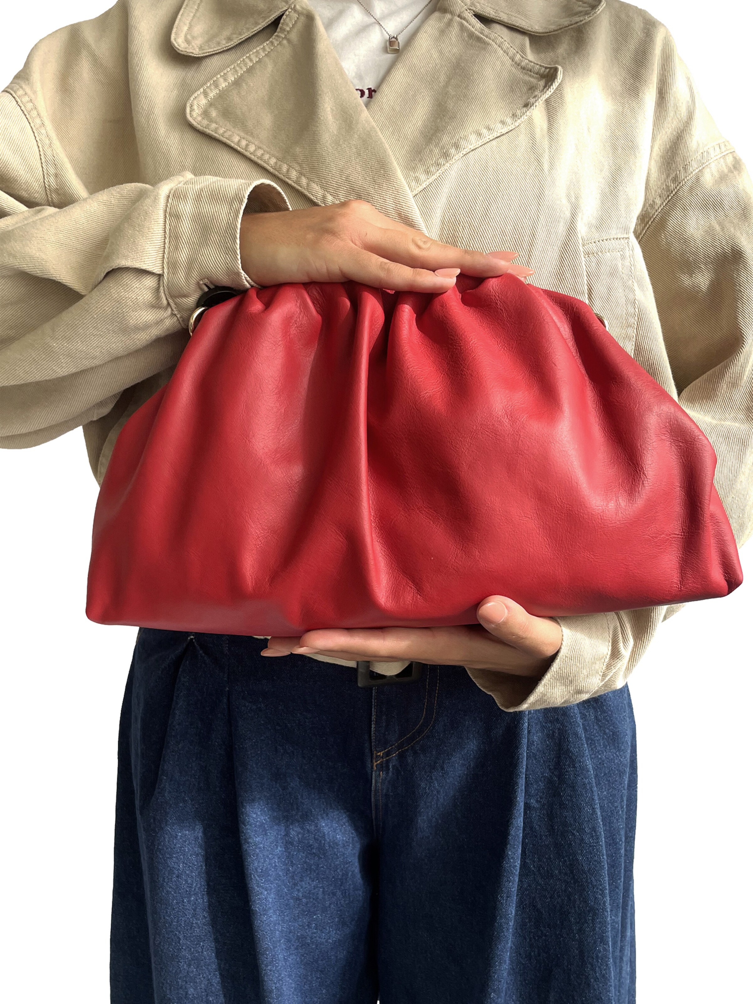 CHICCA BORSE Laptoptas in Rood: voorkant