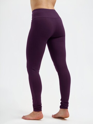 Urban Goddess Yoga & Activewear Slim fit Leggings 'Bhaktified Yoga, Sports and Pilates' in Purple