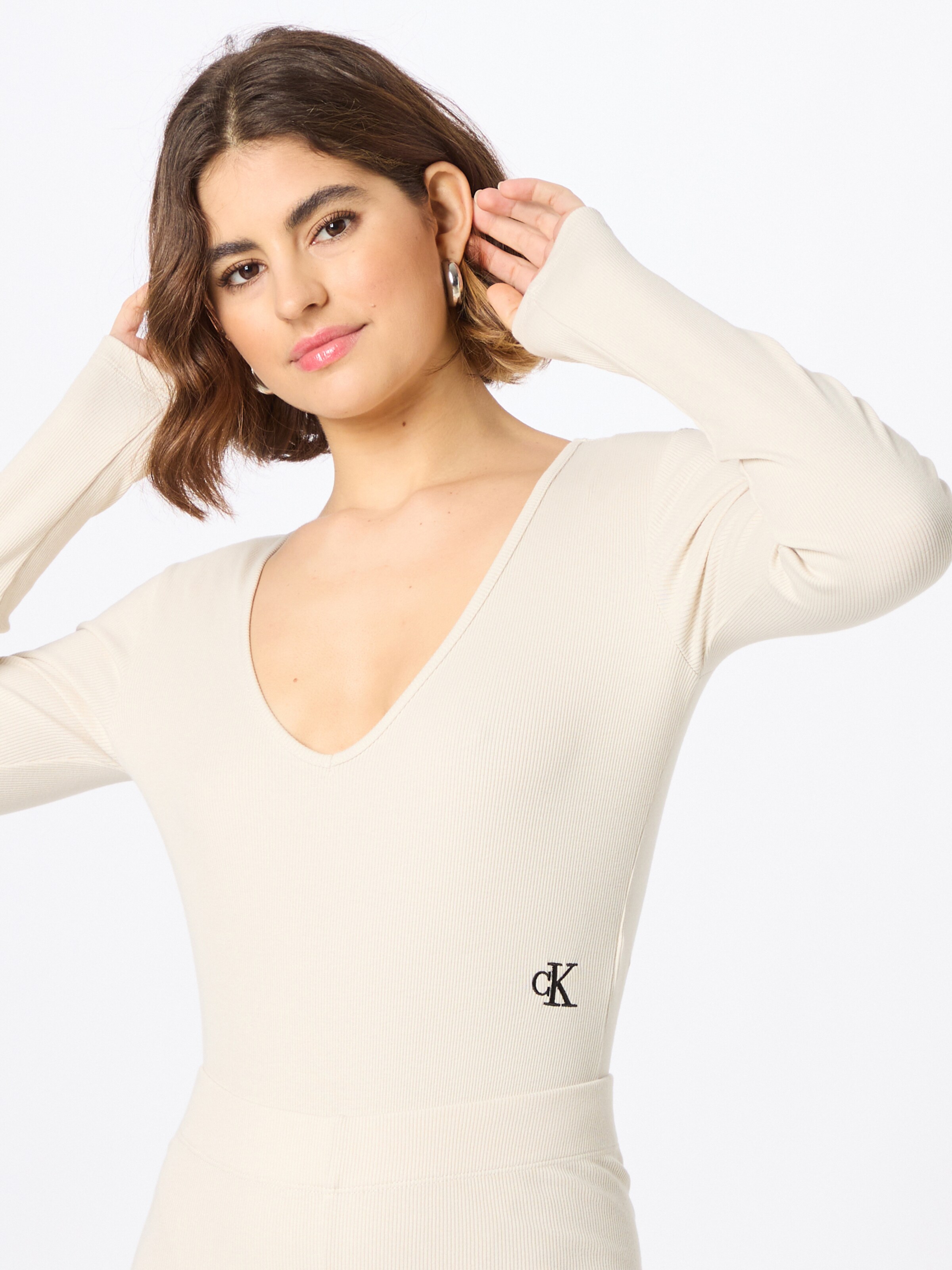Frauen Shirts & Tops Calvin Klein Jeans Body in Creme - VJ46688 Frauen Shirts & Tops Calvin Klein Jeans Body in Creme - VJ46688