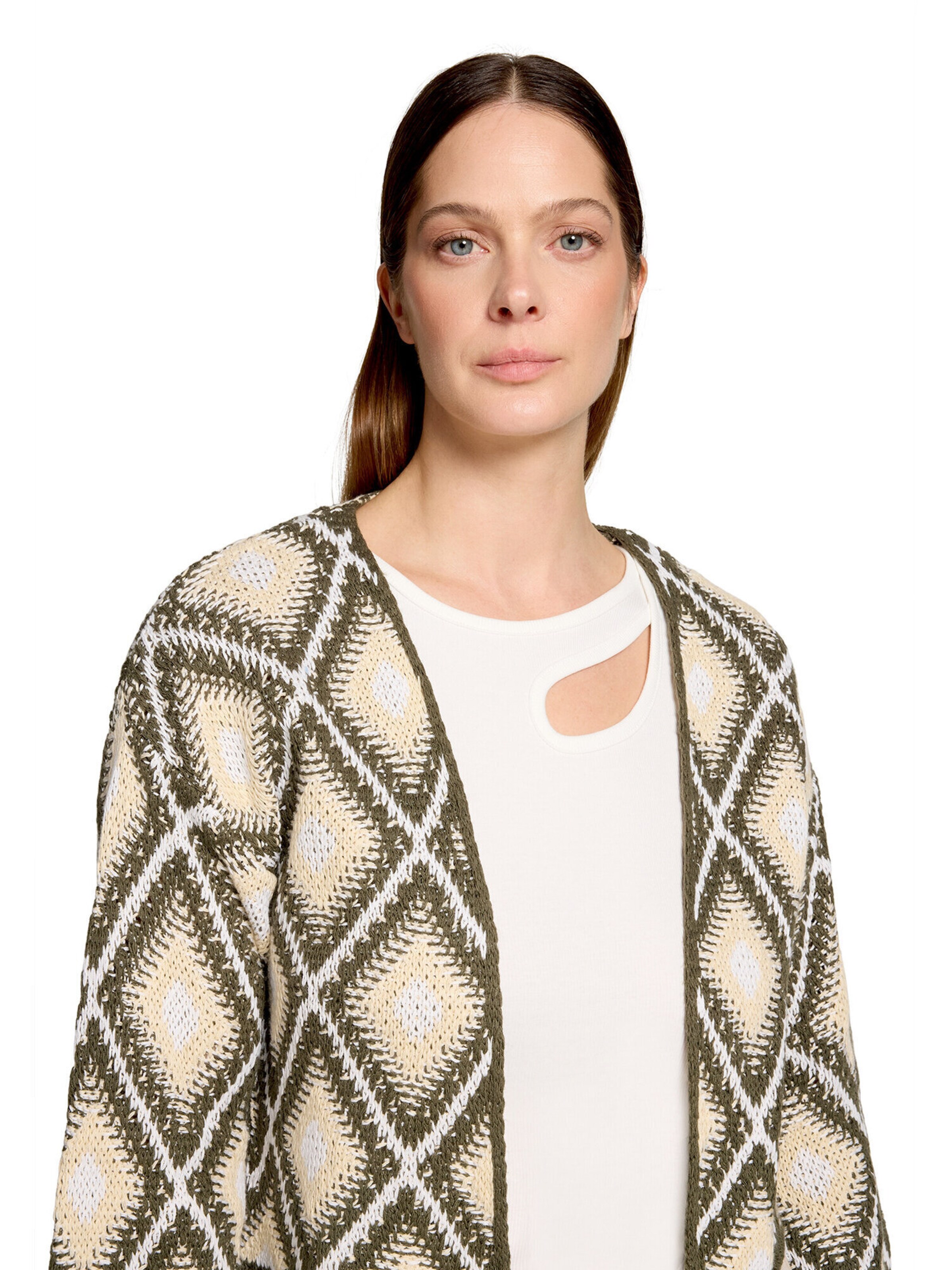 Cardigan Cartoon en vert