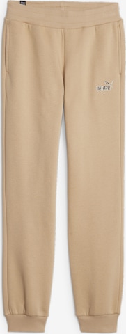 PUMA Workout Pants 'ESS+ ANIMAL' in Beige: front