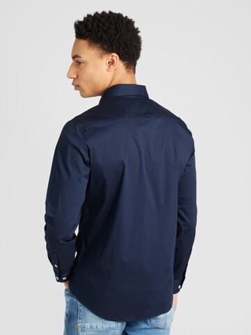 Coupe slim Chemise s.Oliver BLACK LABEL en bleu