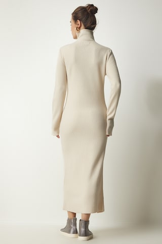 Robes en maille Happiness İstanbul en beige