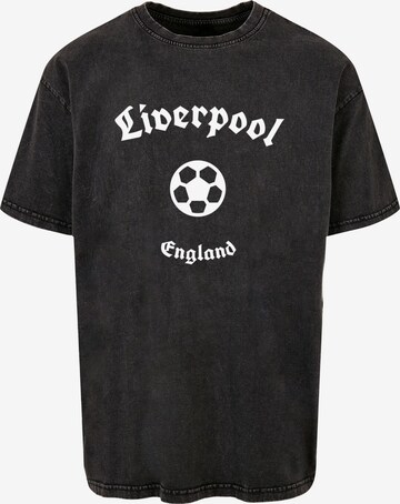 T-Shirt 'Liverpool' Merchcode en noir : devant