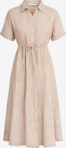 Haris Cotton - Vestido en beige: frente