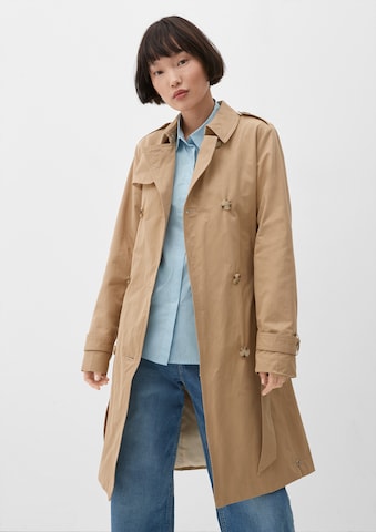 s.Oliver Between-seasons coat in Beige: front