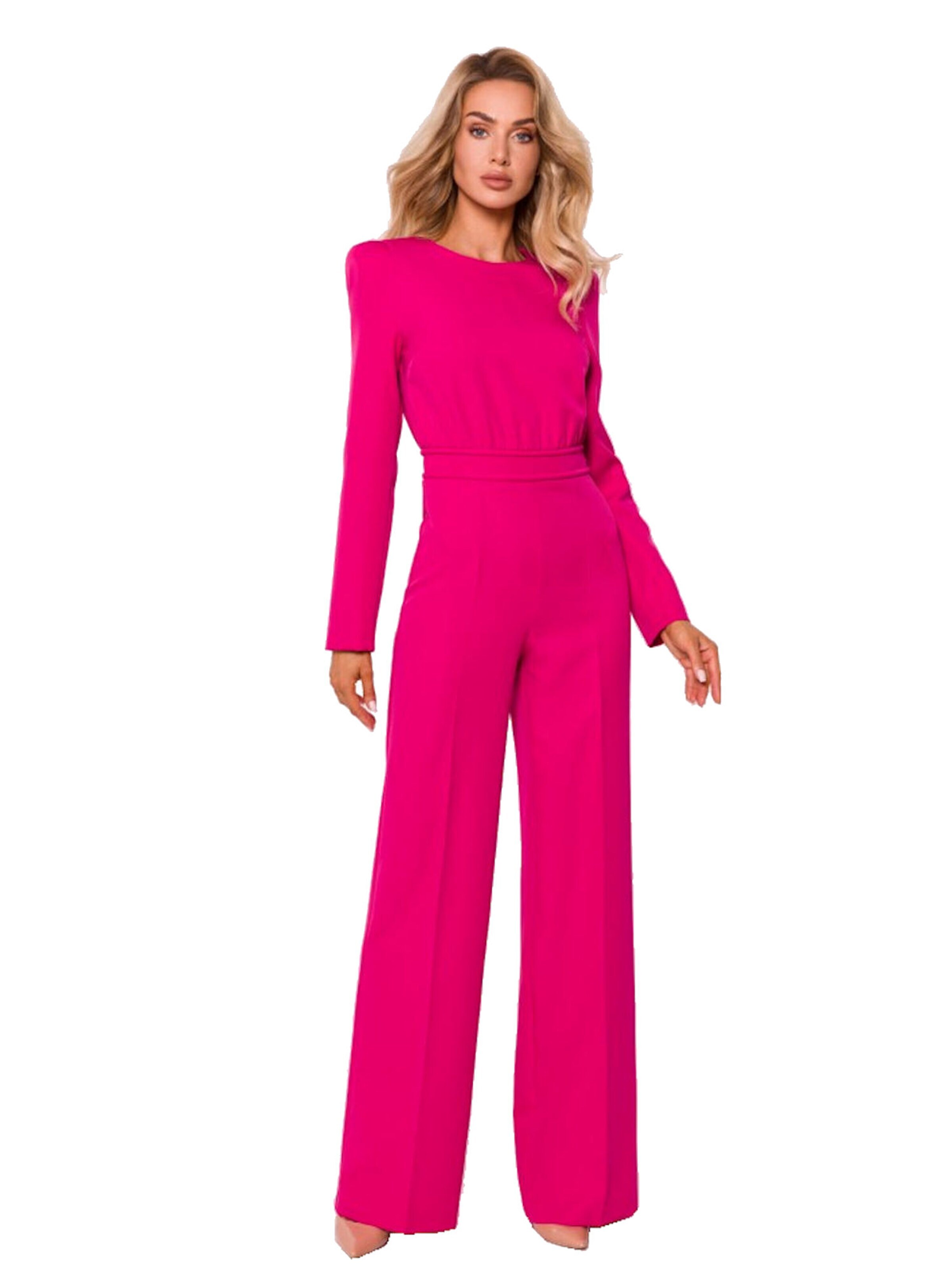 Numoco Jumpsuit 'Overall Adele' in Pink: front