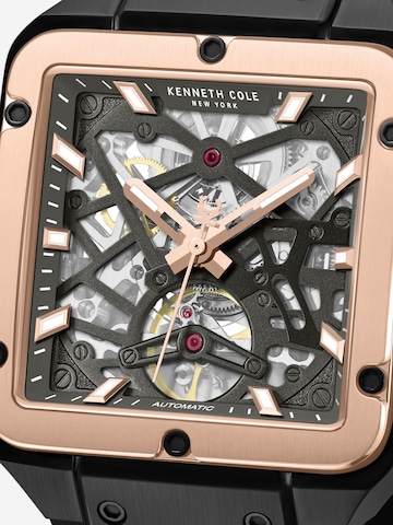 Kenneth Cole Analoog horloge 'Arlington' in Zwart