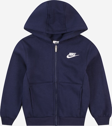 Nike Sportswear Кофта на молнии 'CLUB FLEECE' в Синий: спереди