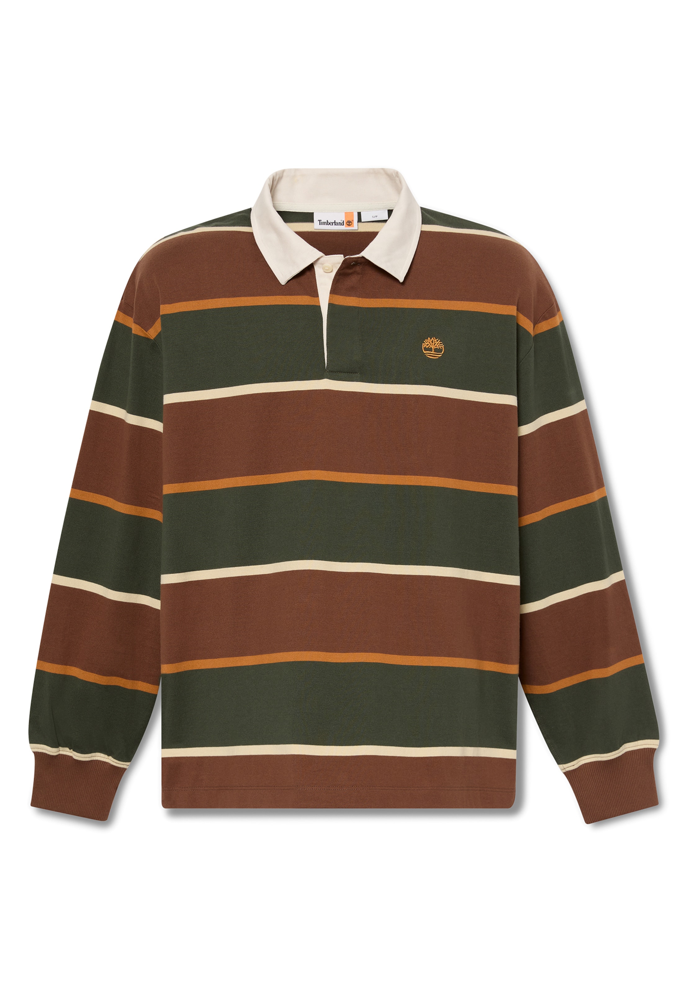 T-Shirt 'Rugby' TIMBERLAND en marron : devant