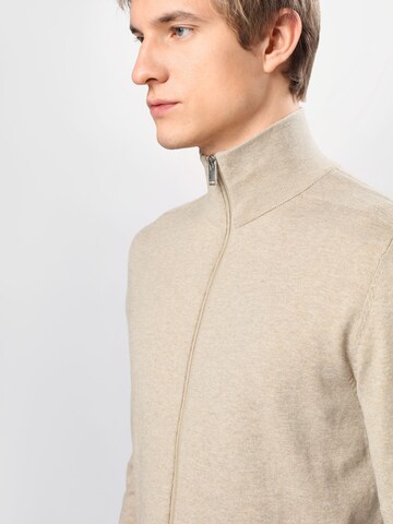 Coupe regular Vestes en maille 'Berg' SELECTED HOMME en beige