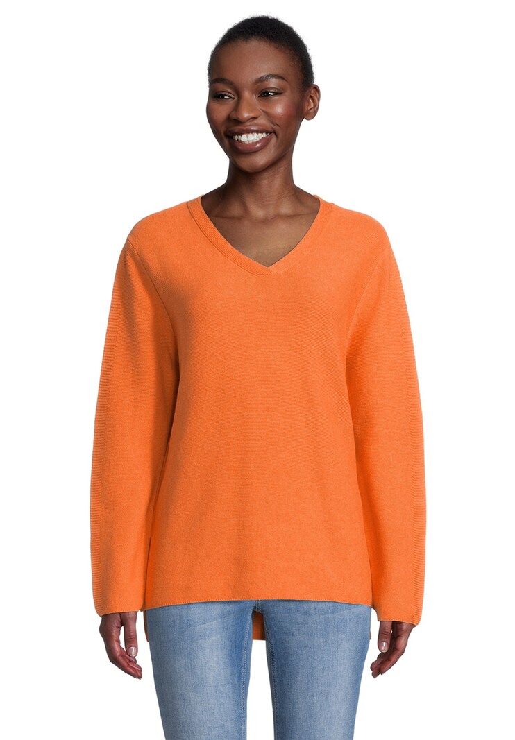 Women Clothing Cartoon Basic sweaters Dark Orange