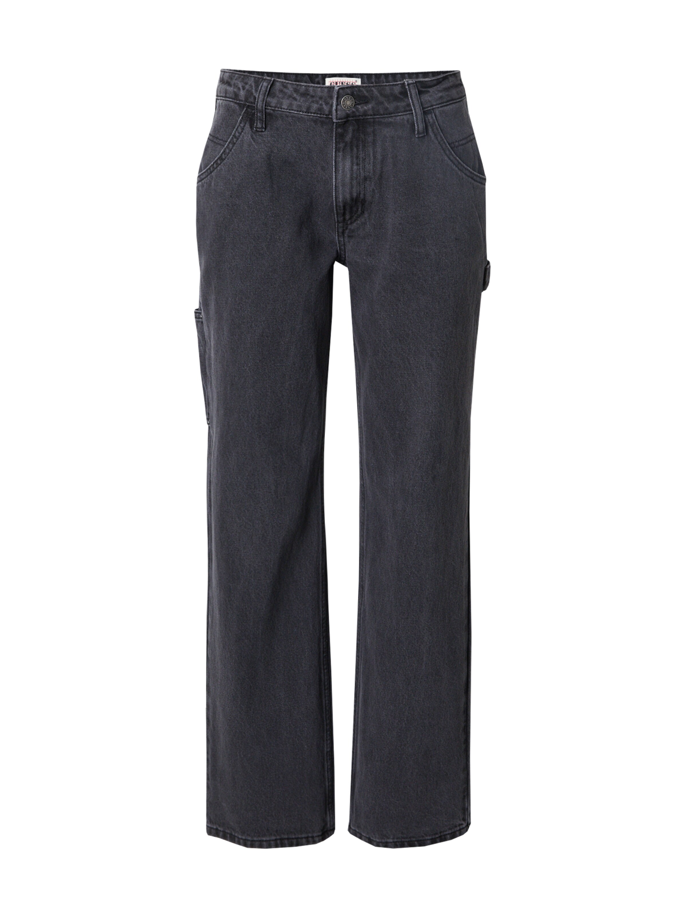 GUESS Originals Štandardný strih Rifľové kapsáče 'GO KIT' - Čierna: predná strana