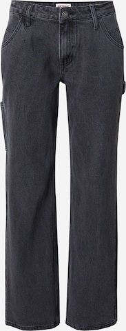 melns GUESS Originals Standarta Kargo džinsi 'GO KIT': no priekšpuses