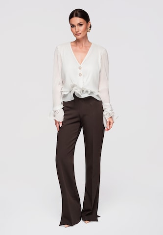 Ombre Blouse in White