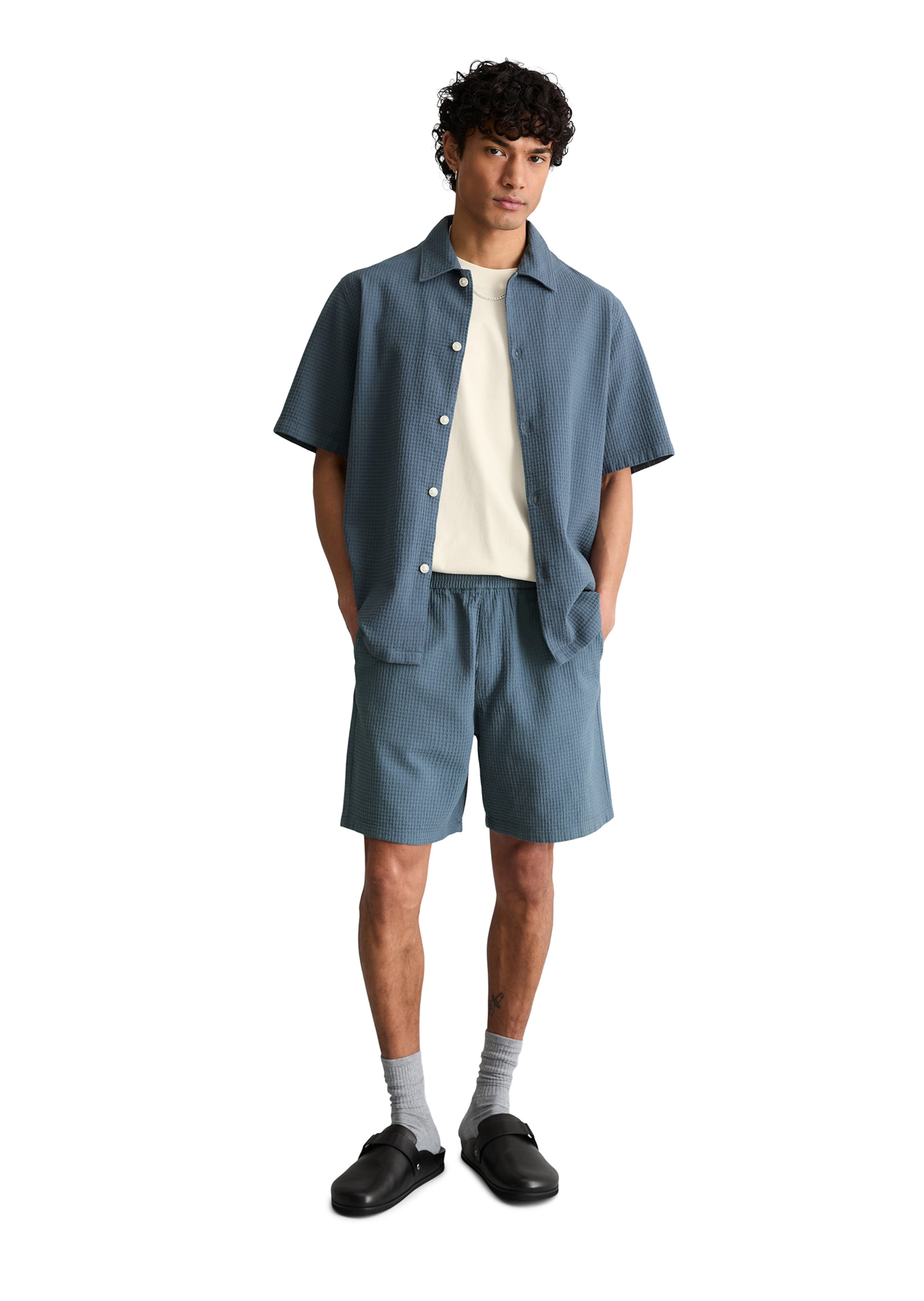Marc O'Polo DENIM Regular Pants in Blue: front