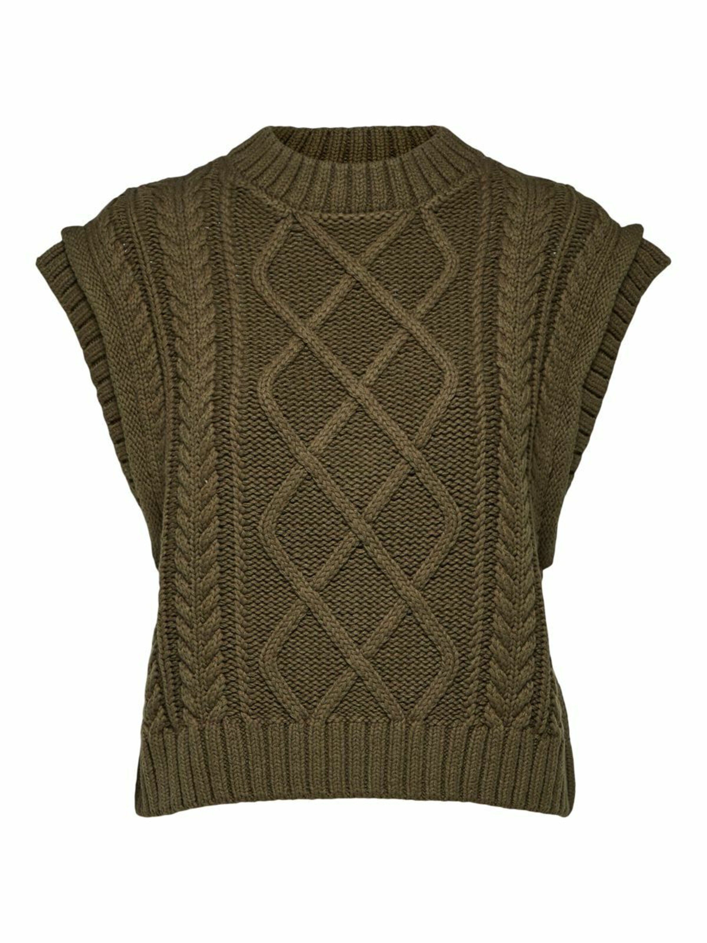 Frauen Pullover & Strick SELECTED FEMME Strickweste in Grün - RD23626 Frauen Pullover & Strick SELECTED FEMME Strickweste in Grün - RD23626
