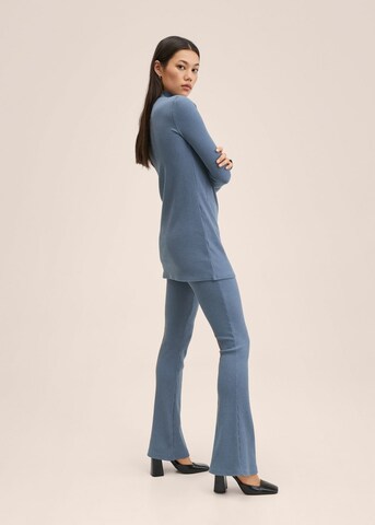 MANGO Rozkloszowany krój Spodnie 'Mirta' w kolorze niebieski