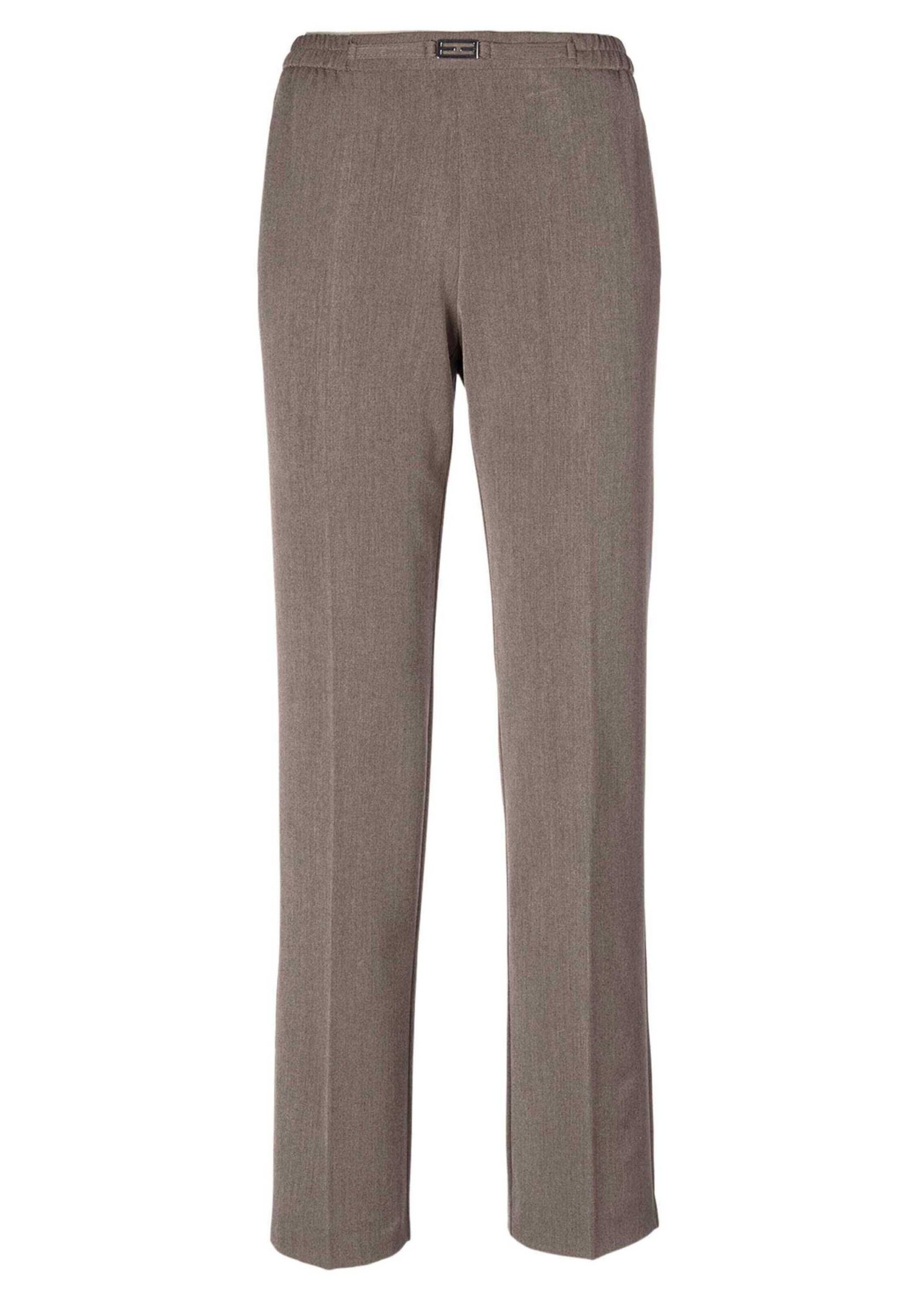 Goldner Regular Broek 'Martha' in Grijs: voorkant