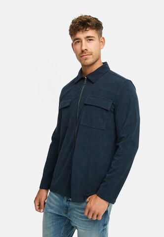 INDICODE JEANS Regular fit Overhemd 'Nemoto' in Blauw