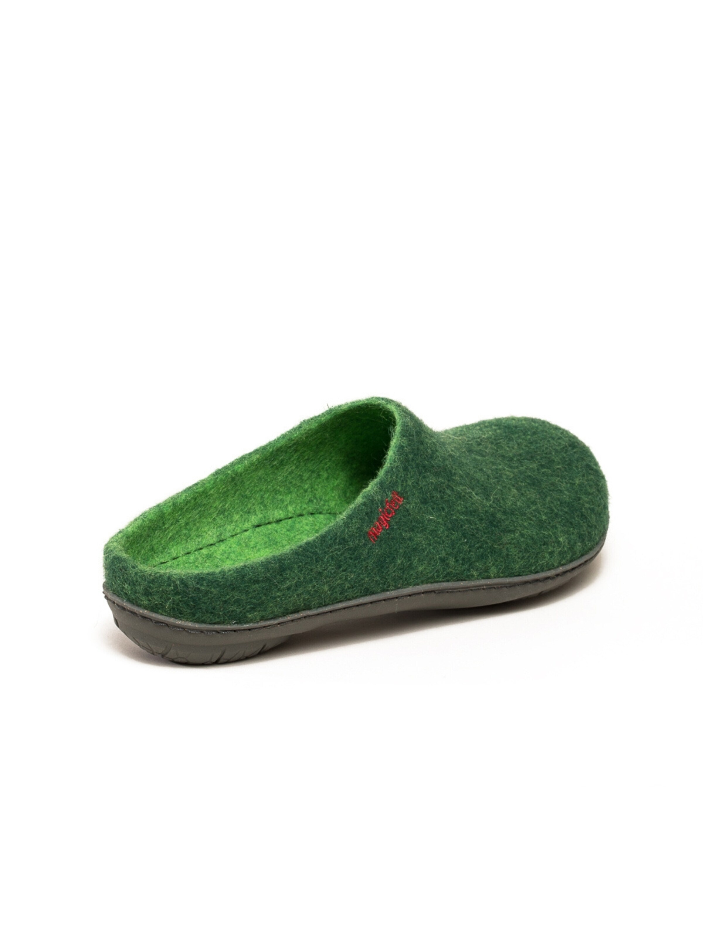 MagicFelt Slippers 'Filzpantoffel Magicfelt 736' in Green