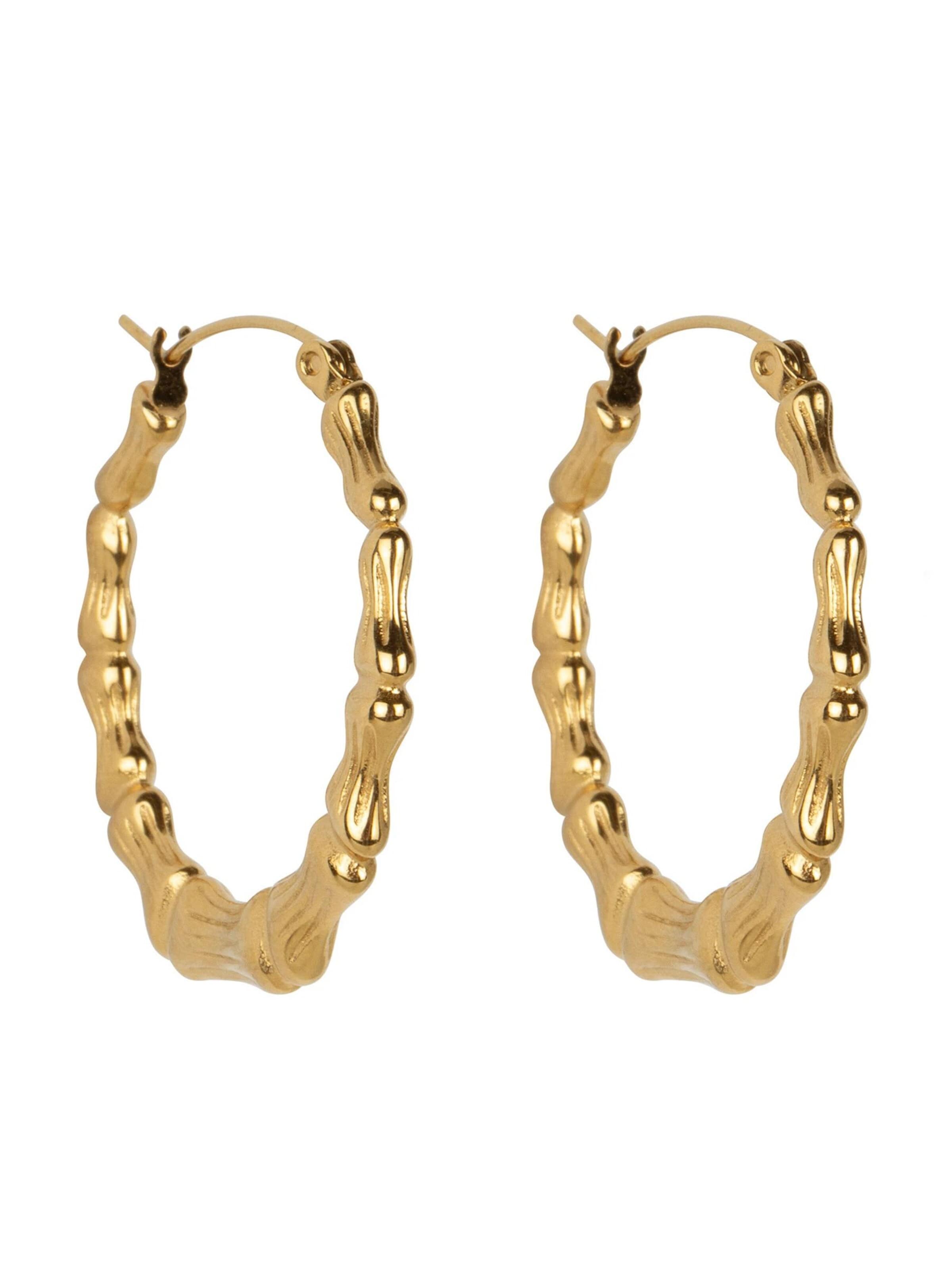 Boucles d'oreilles 'Earrings Barcelona' Chic by Lirette en or : devant