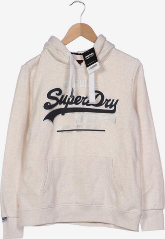 Superdry Sweatshirt & Zip-Up Hoodie in XXL in White: front