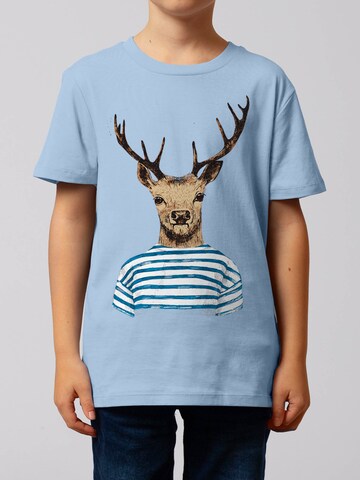 watabout.kids Shirt 'Hirsch' in Blue