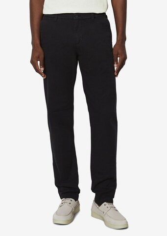 Effilé Pantalon chino 'OSBY' Marc O'Polo en noir : devant