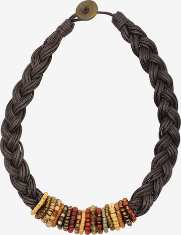 COLLEZIONE ALESSANDRO Necklace 'Alexa' in Brown: front